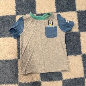 Little sleepies bluey shirt